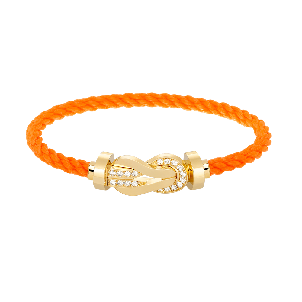 ¡®Lumi¡¯CHANCE LARGE 8 FIGURE BUCKLE HALF DIAMOND BRACELET GOLD