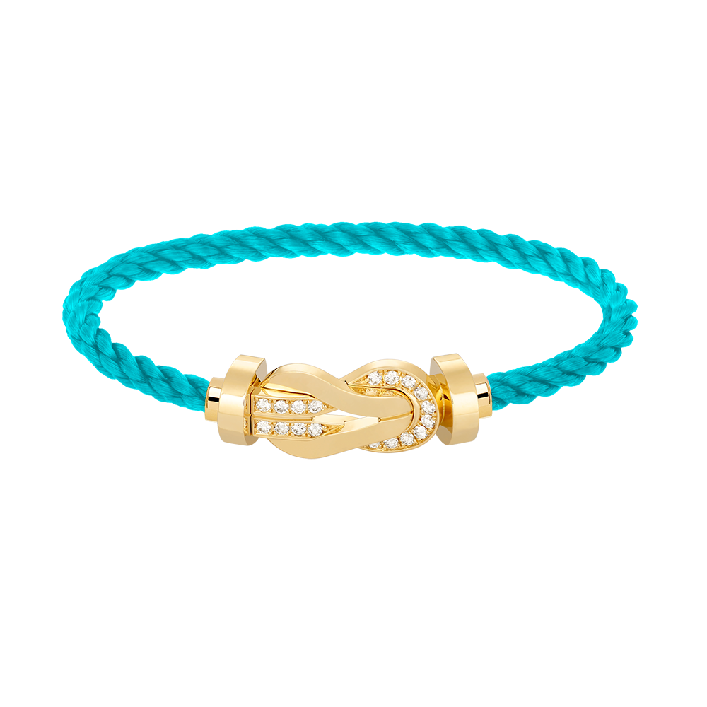 ¡®Lumi¡¯CHANCE LARGE 8 FIGURE BUCKLE HALF DIAMOND BRACELET GOLD