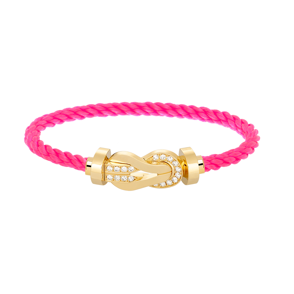 ¡®Lumi¡¯CHANCE LARGE 8 FIGURE BUCKLE HALF DIAMOND BRACELET GOLD