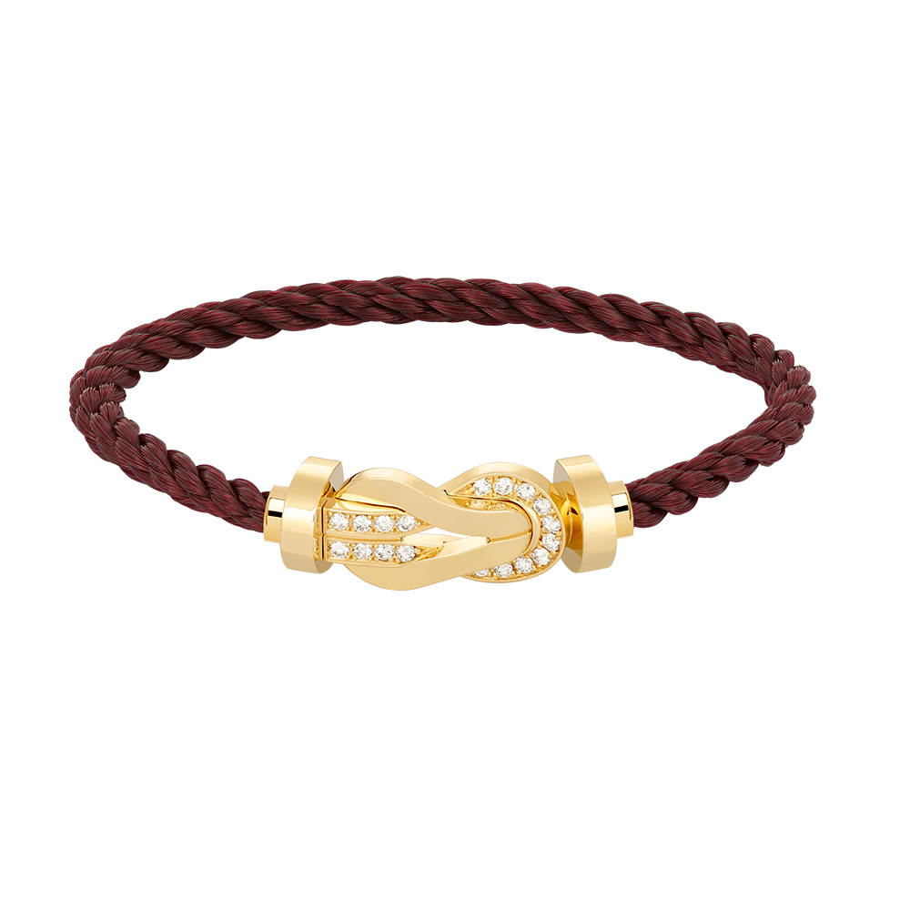 ¡®Lumi¡¯CHANCE LARGE 8 FIGURE BUCKLE HALF DIAMOND BRACELET GOLD