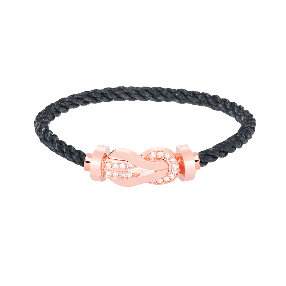 ¡®Lumi¡¯CHANCE LARGE 8 FIGURE BUCKLE HALF DIAMOND BRACELET ROSE GOLD