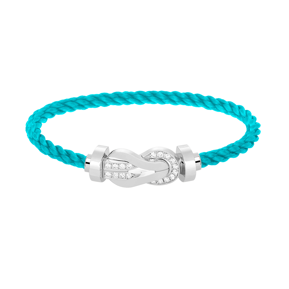 ¡®Lumi¡¯CHANCE LARGE 8 FIGURE BUCKLE HALF DIAMOND BRACELET SILVER