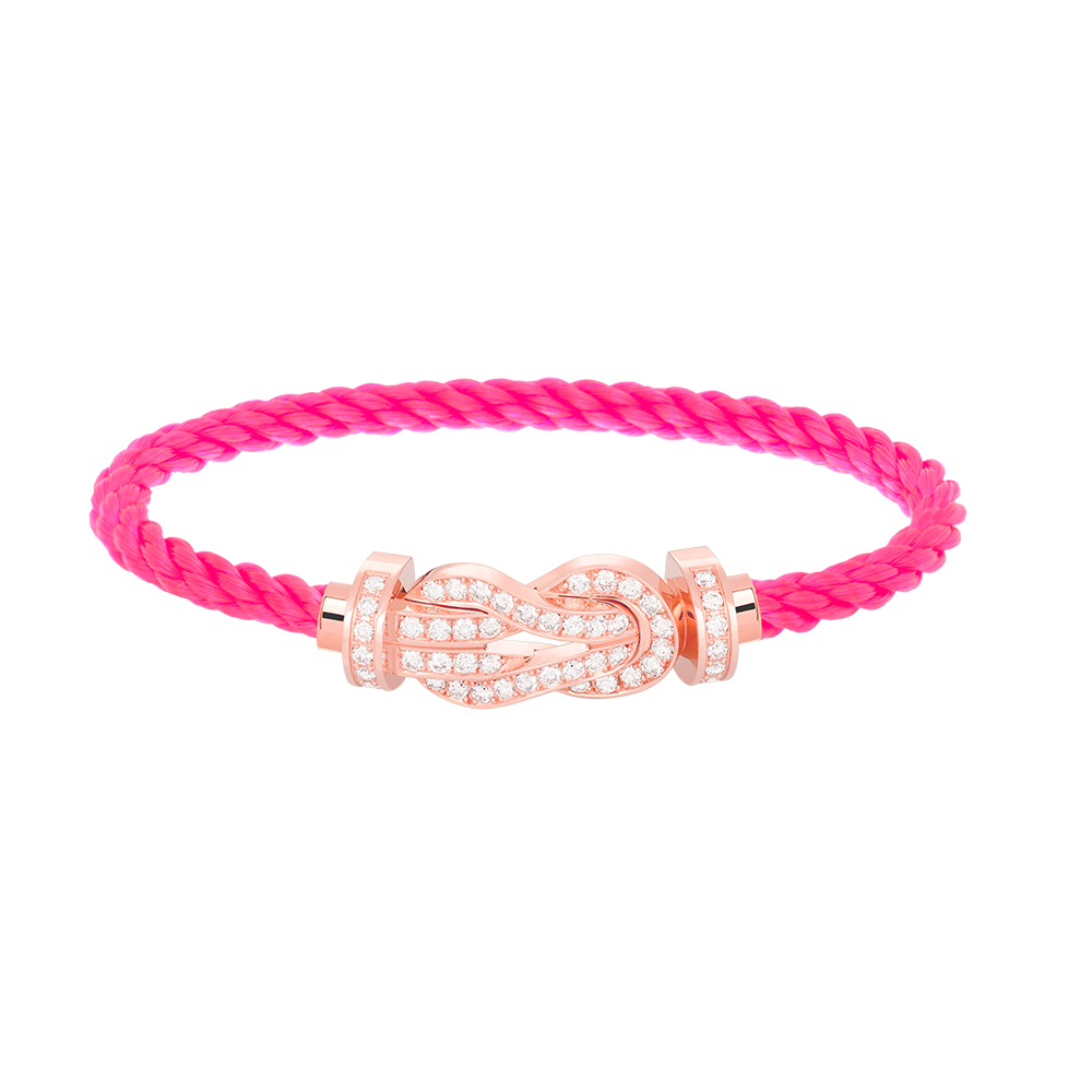 ¡®Lumi¡¯CHANCE LARGE 8 FIGURE BUCKLE FULL DIAMOND BRACELET ROSE GOLD