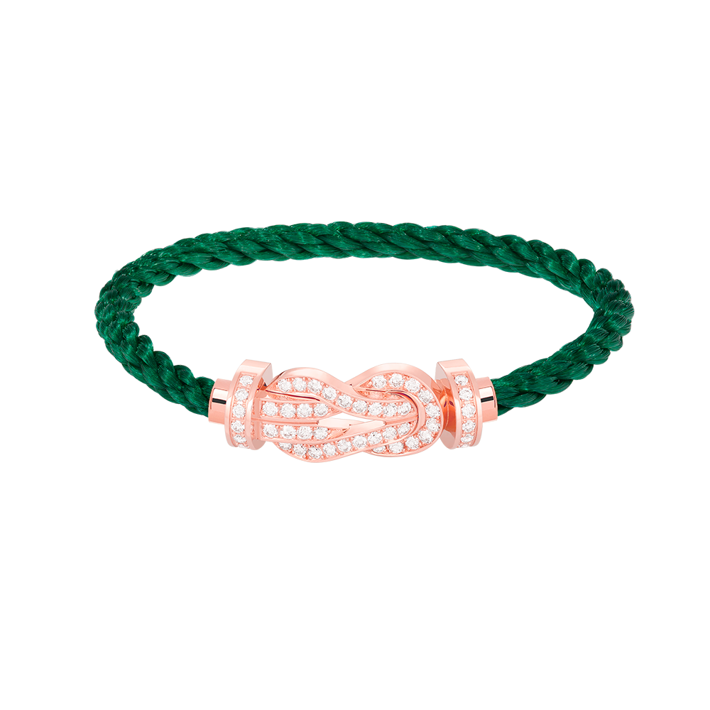 ¡®Lumi¡¯CHANCE LARGE 8 FIGURE BUCKLE FULL DIAMOND BRACELET ROSE GOLD