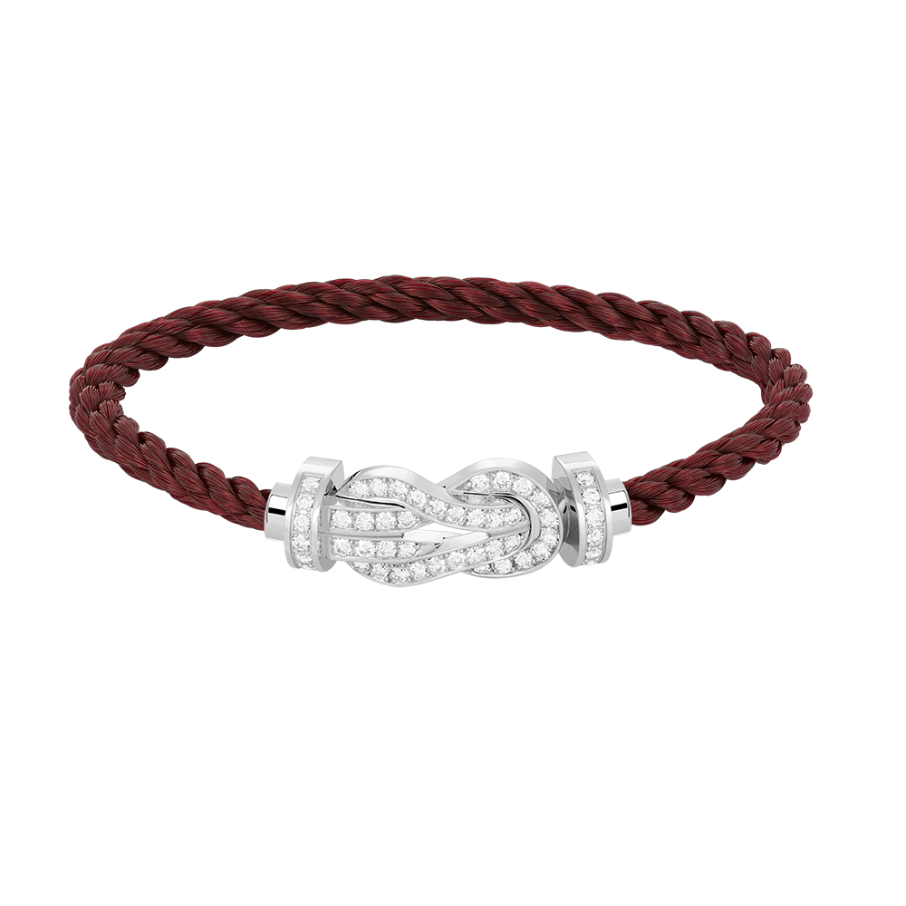 ¡®Lumi¡¯CHANCE LARGE 8 FIGURE BUCKLE FULL DIAMOND BRACELET SILVER