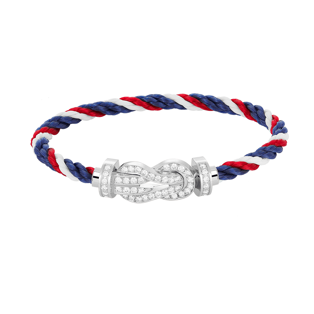 ¡®Lumi¡¯CHANCE LARGE 8 FIGURE BUCKLE FULL DIAMOND BRACELET SILVER