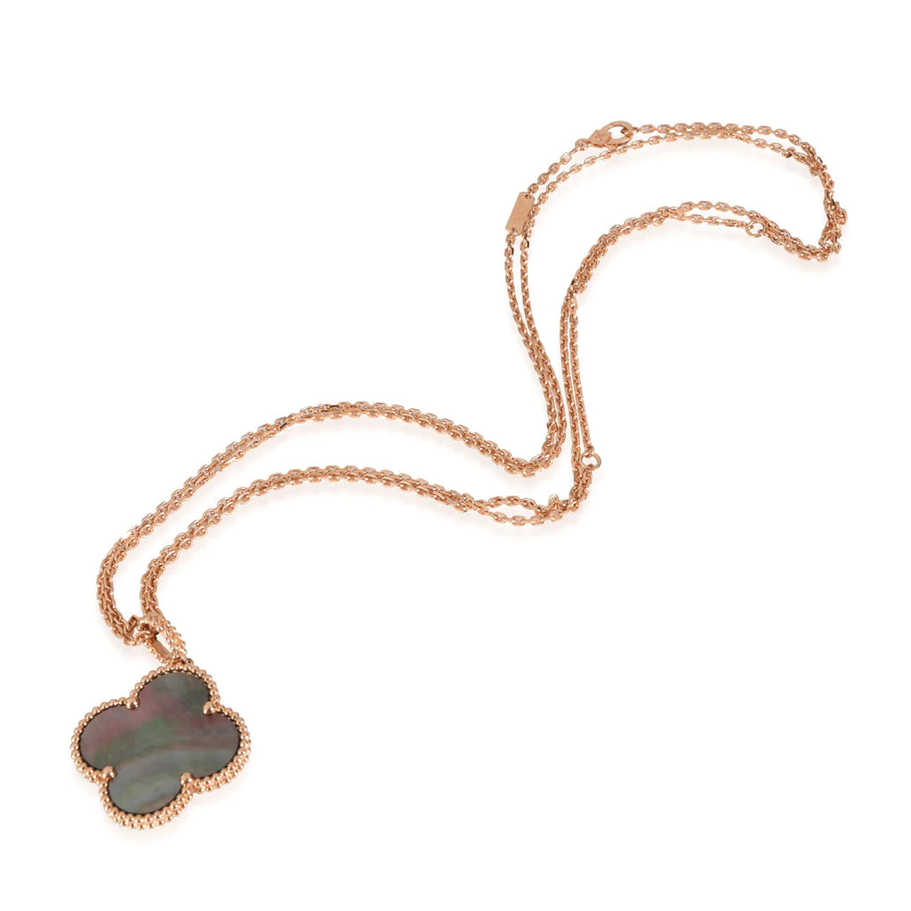 Lumi® CLOVER 25MM GOLD DARK MOP BIG CLOVER NECKLACE