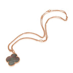 Lumi® CLOVER 25MM GOLD DARK MOP BIG CLOVER NECKLACE