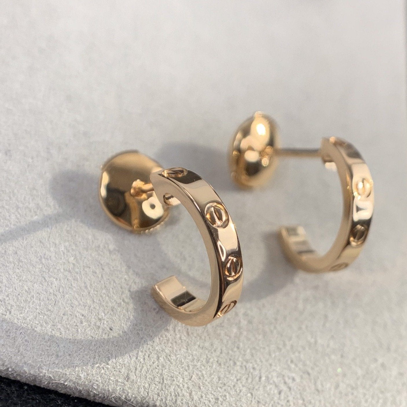 Lumi's LOVE Ohrringe 2,65 mm Roségold 
