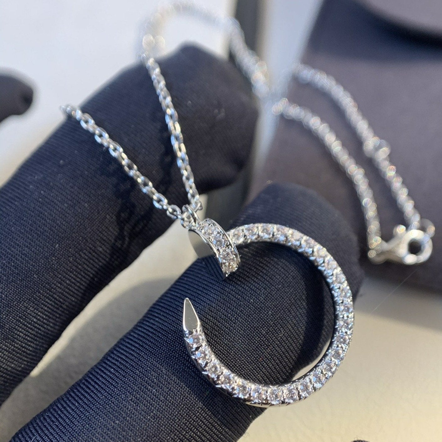 Lumi's Juste Halskette aus Silber und Diamanten 