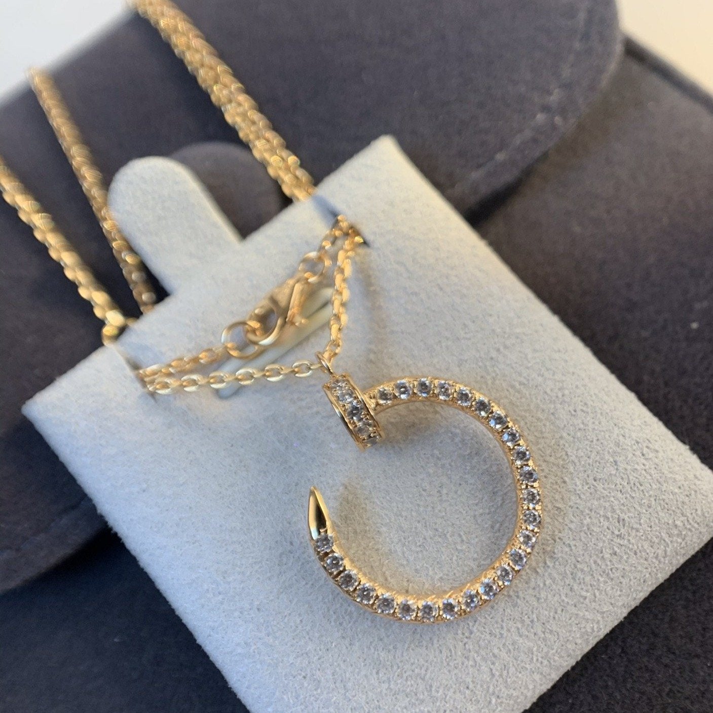 ¡®Lumi¡¯JUSTE NECKLACE PINK GOLD DIAMONDS