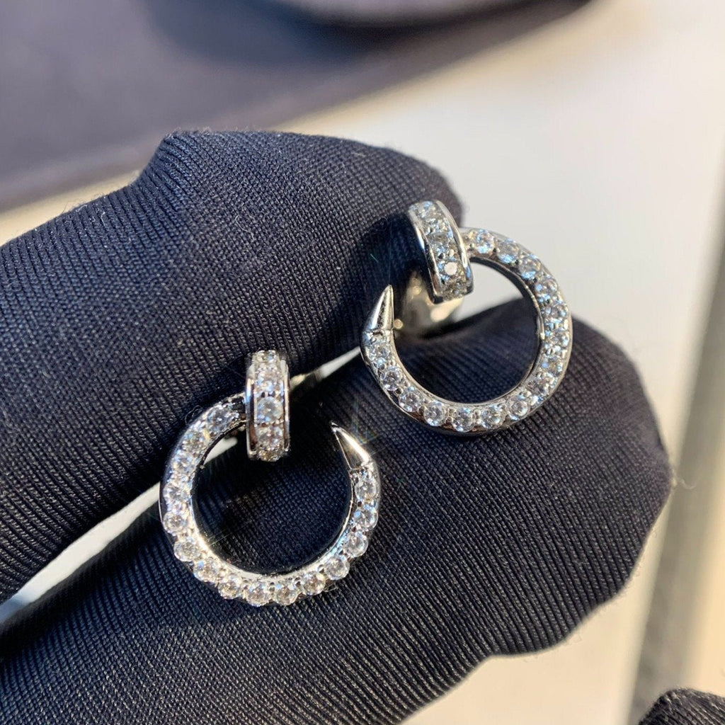 Lumi Juste Ohrringe Silber Diamanten 