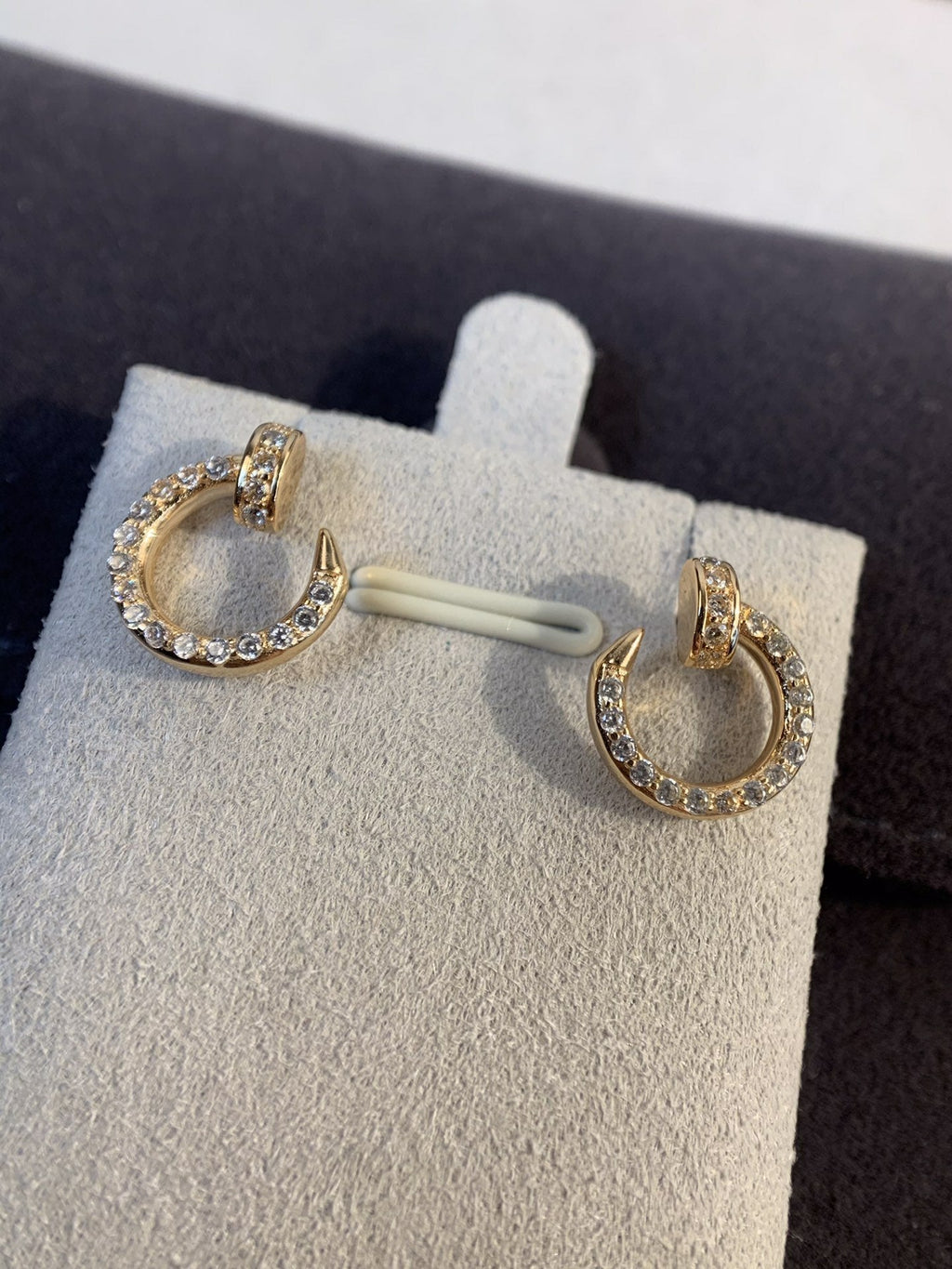 Lumi Juste Ohrringe Gold Diamanten 