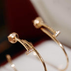 Lumi Juste Ohrringe mit Diamanten, 1,8 mm 