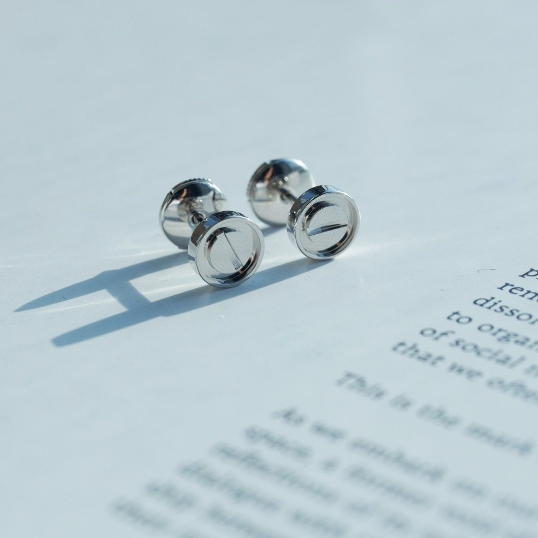 Lumi® LOVE OHRRINGE SILBER 10MM