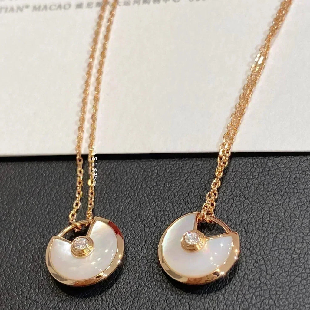 ¡®Lumi¡¯AMULETTE ROSÉGOLD MOP-HALSKETTE
