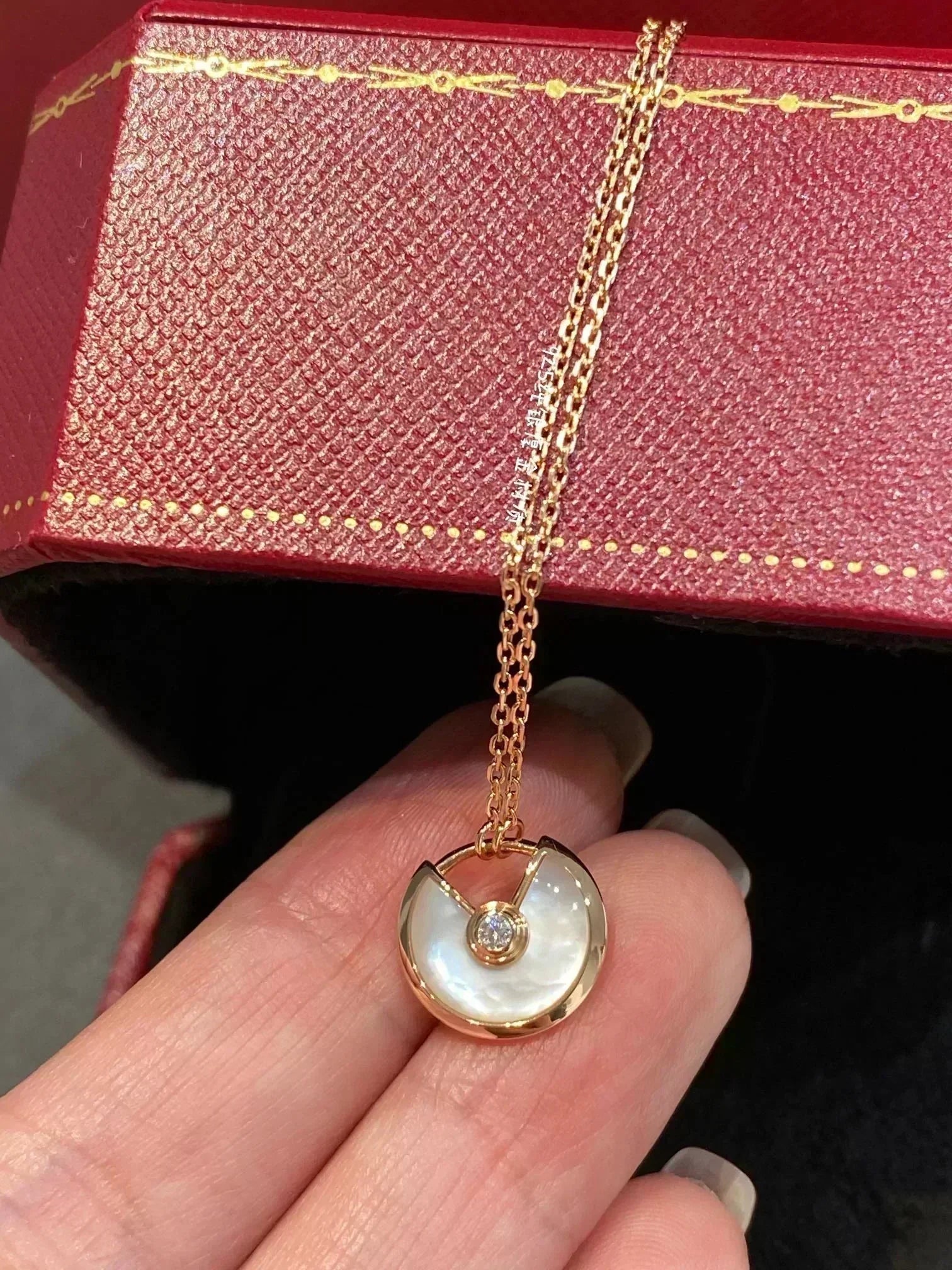¡®Lumi¡¯AMULETTE ROSÉGOLD MOP-HALSKETTE