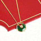 ¡®Lumi¡¯AMULETTE GOLD MALACHIT-HALSKETTE