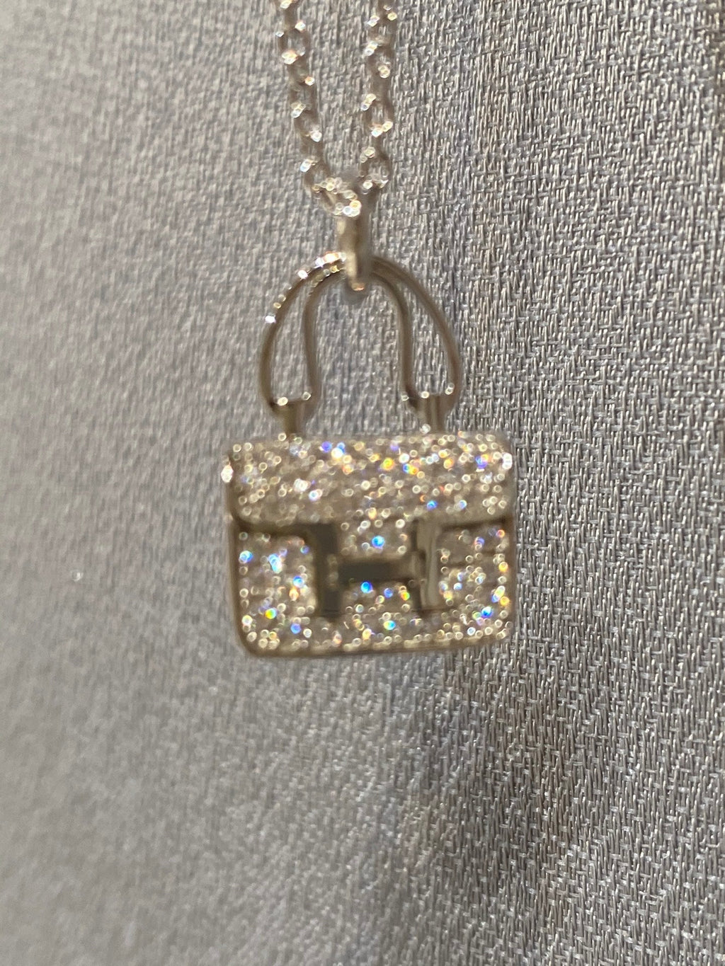 Lumi CONSTANCE Anhänger-Diamantkette 