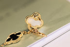 Lumi® Kleeblatt-Ohrringe Gold Onyx Perlmutt 3 Motive 