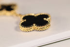 Lumi® Kleeblatt-Ohrringe Gold Onyx Perlmutt 3 Motive 