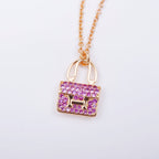 Lumi CONSTANCE Anhänger Lila Diamantkette