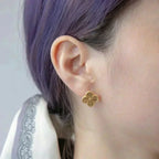 Lumi® CLOVER MEDIUM 1 MOTIFS LASER-OHRRINGE