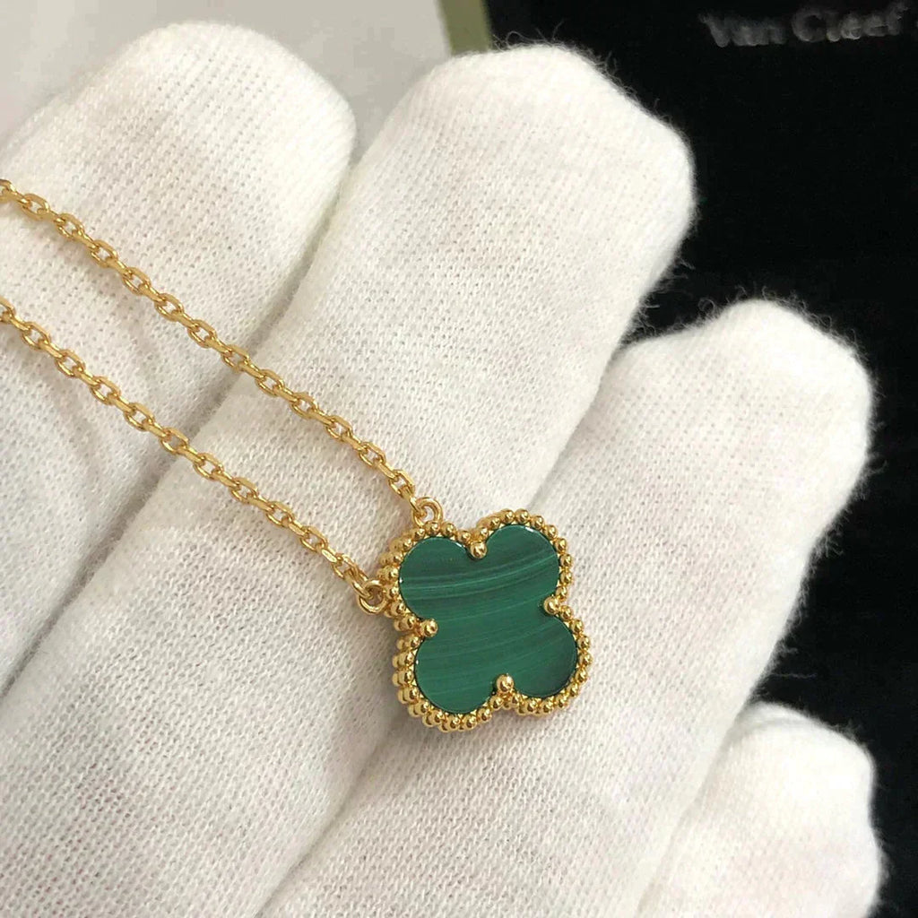 Lumi® CLOVER 15MM MALACHIT EINZELNE BLÜTEN-KETTE