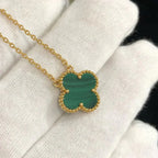 Lumi® CLOVER 15MM MALACHIT EINZELNE BLÜTEN-KETTE