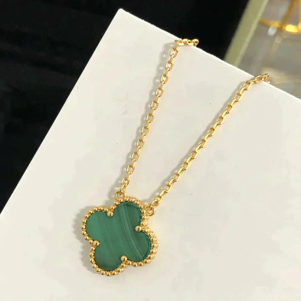 Lumi® CLOVER 15MM MALACHIT EINZELNE BLÜTEN-KETTE