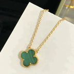 Lumi® CLOVER 15MM MALACHIT EINZELNE BLÜTEN-KETTE