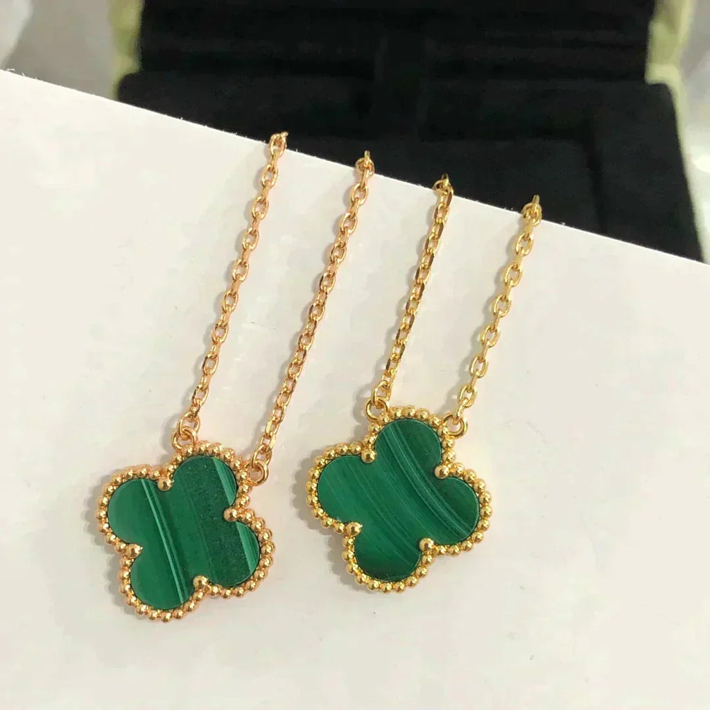 Lumi® CLOVER 15MM MALACHIT EINZELNE BLÜTEN-KETTE