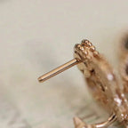 Lumi® CLOVER MEDIUM 1 MOTIFS FUll DIAMOND EARRINGS