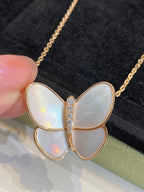 ¡®Lumi¡¯SCHMETTERLING GOLD MOP DIAMANT-KETTE