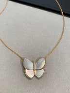 ¡®Lumi¡¯SCHMETTERLING GOLD MOP DIAMANT-KETTE