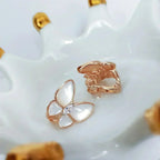 Lumi® Schmetterlings-Perlmutt-Diamantohrringe