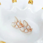 Lumi® Schmetterlings-Perlmutt-Diamantohrringe