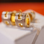 Lumi MINI POP H GOLDENE OHRRINGE GRAU