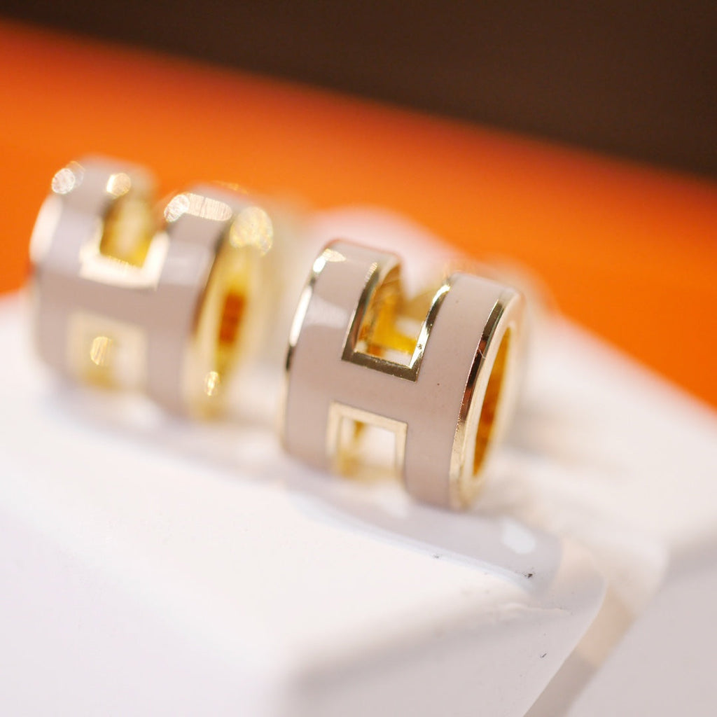 Lumi MINI POP H GOLDENE OHRRINGE GRAU