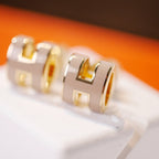 Lumi MINI POP H GOLDENE OHRRINGE GRAU