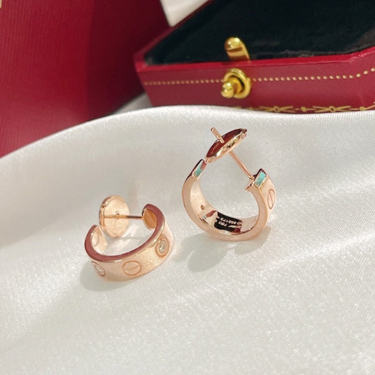 Lumi® LOVE OHRRINGE 5,7 MM 2 DIAMANTEN
