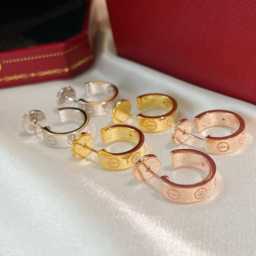 Lumi® LOVE OHRRINGE 5,7 MM 2 DIAMANTEN
