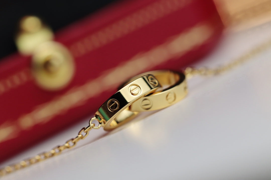 Lumi® LOVE KETTE DOPPELRING GOLD