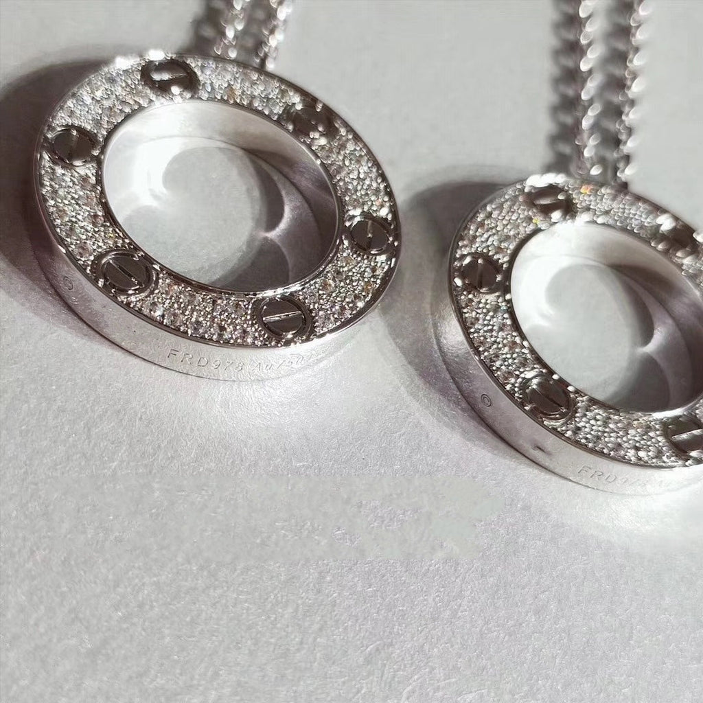 Lumi® LOVE-Halskette, verstellbar, silber