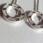 Lumi® LOVE-Halskette, verstellbar, silber