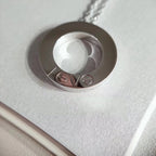 Lumi® LOVE-Halskette, verstellbar, silber