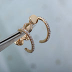 Lumi Juste Ohrringe, 12,75 mm, Roségold, Diamant