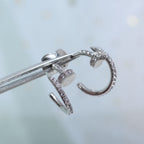 Lumi Juste Ohrringe, 12,75 mm, Silber, Diamant