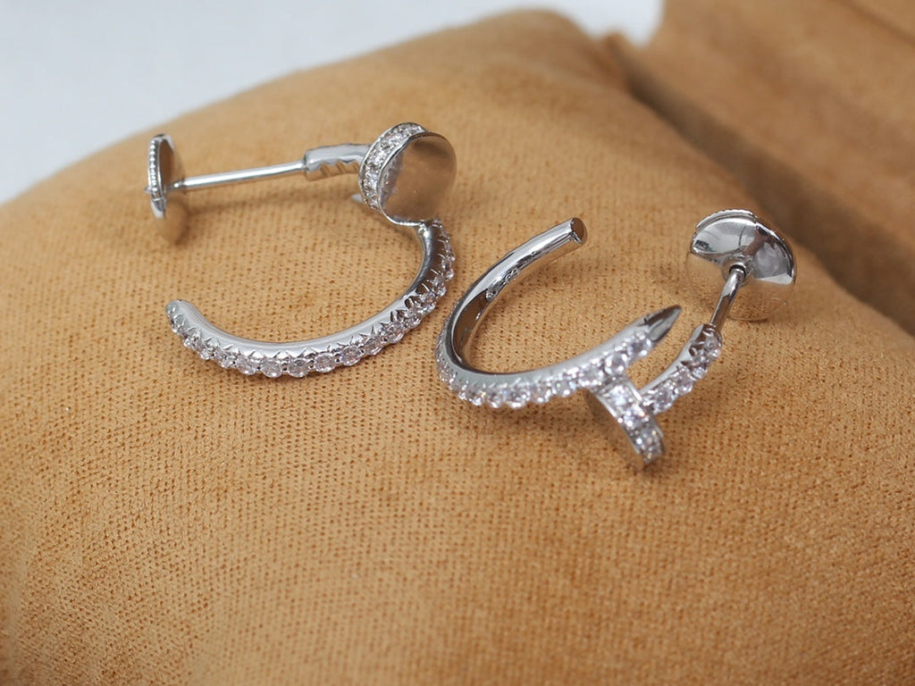 Lumi Juste Ohrringe, 12,75 mm, Silber, Diamant