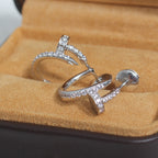 Lumi Juste Ohrringe, 12,75 mm, Silber, Diamant